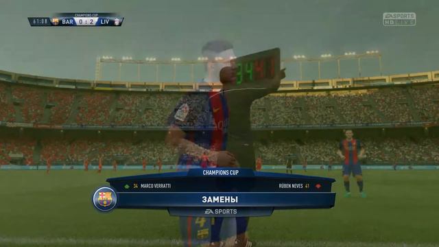 FIFA17. Liverpool - Barcelona. Chamions Cup. Final смотреть онлайн