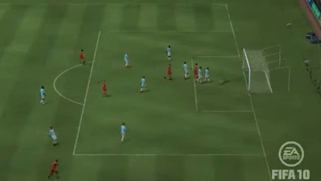 Fifa 10 Ryan Babel Great goal Liverpool 1-0 Man City смотреть онлайн