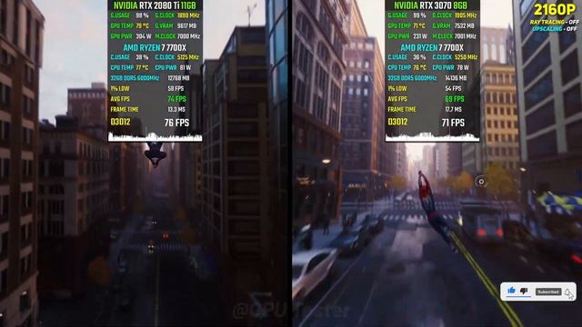10 Games on RTX 2080 Ti vs RTX 3070 in 2023 - 4K смотреть онлайн
