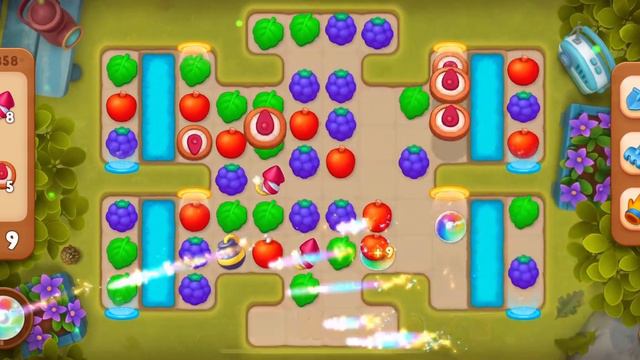 Уровень 2858, игра Gardenscapes смотреть онлайн