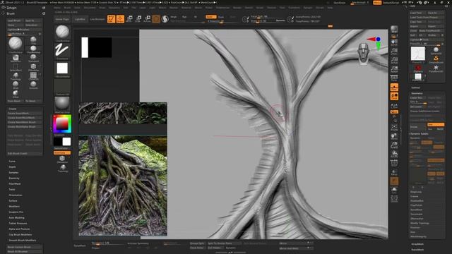 Creating Roots in Zbrush смотреть онлайн