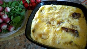 Минтай в омлете.