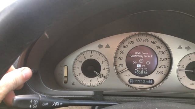 Как изменить дату и время | Mercedes W211