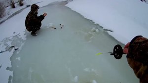 Ловля окуня в марте | Последний лёд 2017г | Часть 2