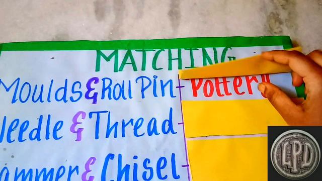 Hidden Chart part 2 English TLM for B.ed commission Matching board models EASY Simple Lpd ideas смотреть онлайн