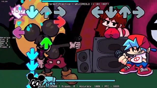 Friday Night Funkin' - Target Practice but Welcome (Old) sings it смотреть онлайн