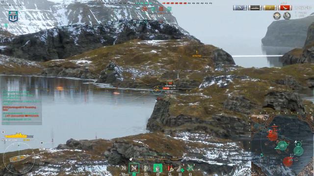 Battleship Satsuma with huge 388k on map The Faroe Islands - World of Warships смотреть онлайн