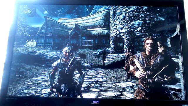 Let's play skyrim!!!! Part 1 - oi mate Dragon !!!! смотреть онлайн