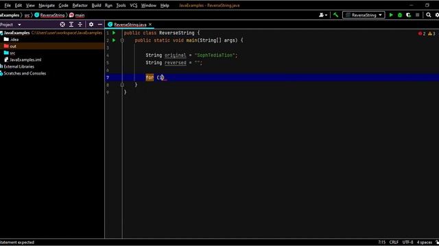 Java Program to Reverse a String | Pseudocode to reverse a string смотреть онлайн