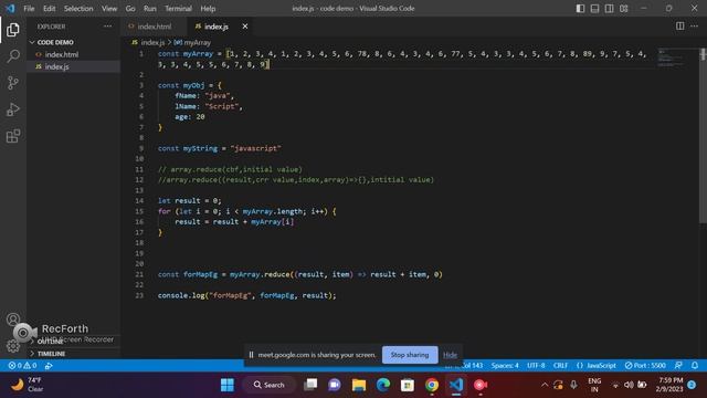 React js tutorial (day 6) Array methods in details смотреть онлайн