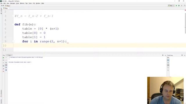 Calculate Fibonacci Numbers with Dynamic Programming in Python смотреть онлайн