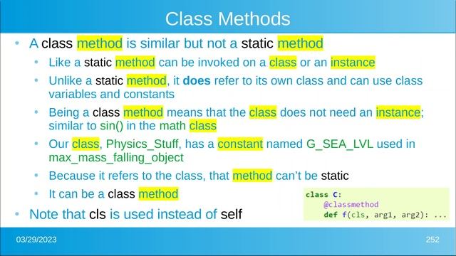 DPB's Object Oriented Programming using Python (class 22) -- Python Short Cuts смотреть онлайн
