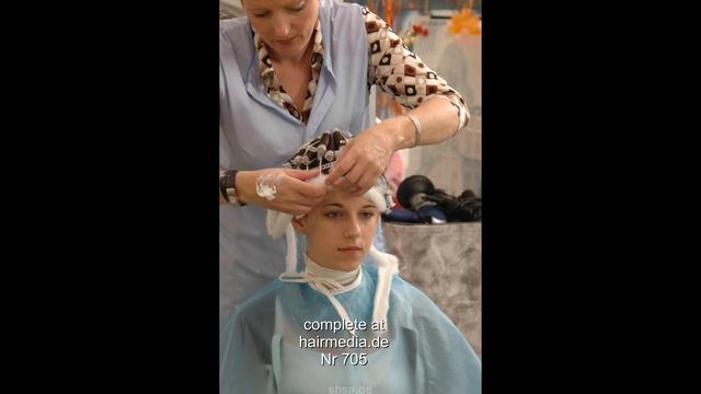 705 JennyA teen first perm foamperm vintage permcap salon slideshow смотреть онлайн