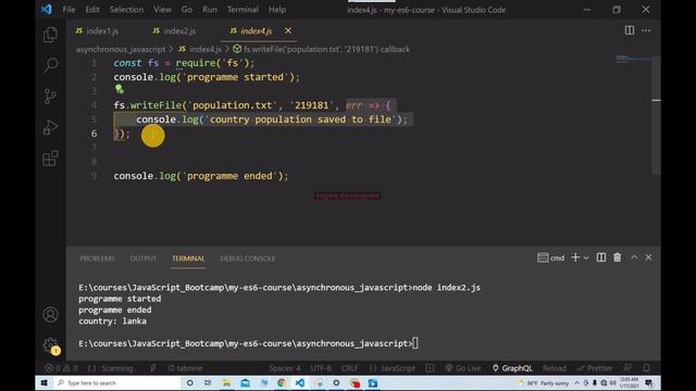 asynchronous file writing смотреть онлайн