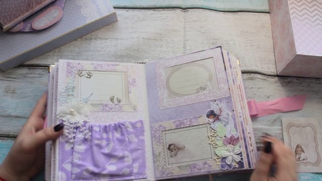 Скрапбукинг/Альбом ручной работы/своими руками/Нежный набор для девочки смотреть онлайн