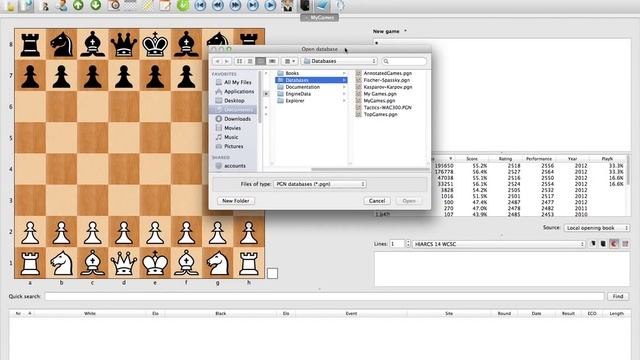 Mac Chess Explorer - Accessing Databases смотреть онлайн
