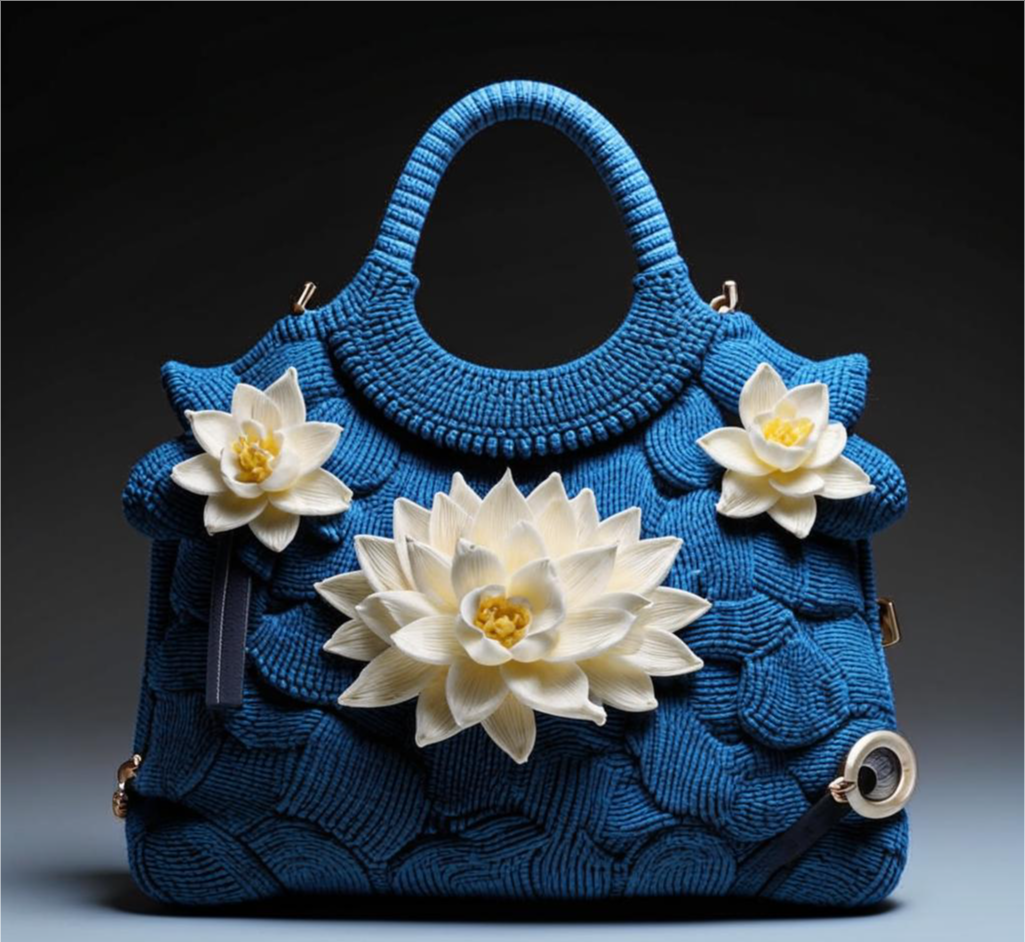 Сумки с цветами и листьями. От нейросети. ВЯЗАНИЕ - ПОДБОРКА №10. смотреть онлайн