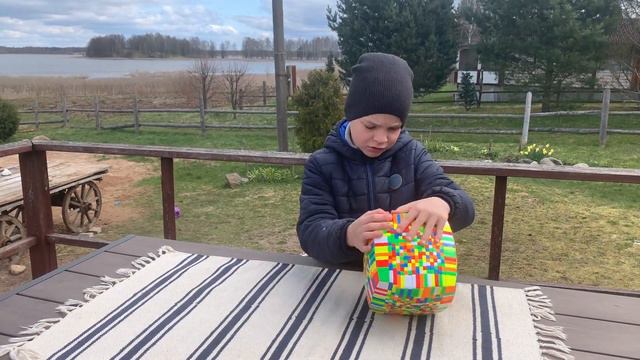 17x17 Кубик Рубика. Сборка. 17x17 Rubik's Cube solving смотреть онлайн
