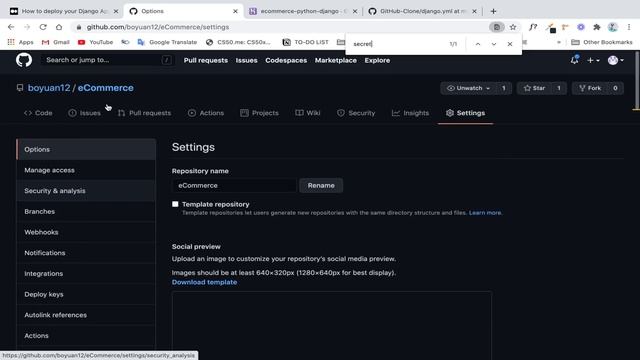 Build an eCommerce Site using Django: GitHub Actions & Heroku Deployment (Part 16) смотреть онлайн