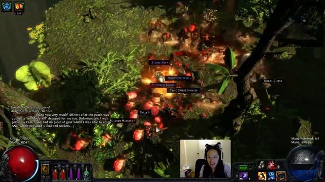 [Twitch HL] [Path of Exile] Lots of Cats on Melee Kill!
