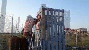 Летний душ из поддонов