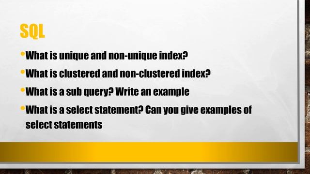 Tech Mahindra SQL/PLSQL Interview Questions смотреть онлайн