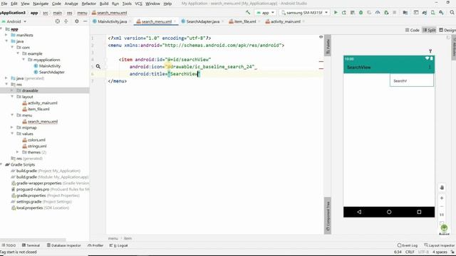 How to Add SearchView in Toolbar in Android Studio | SearchView Add in ActionBar in Android | #69 смотреть онлайн