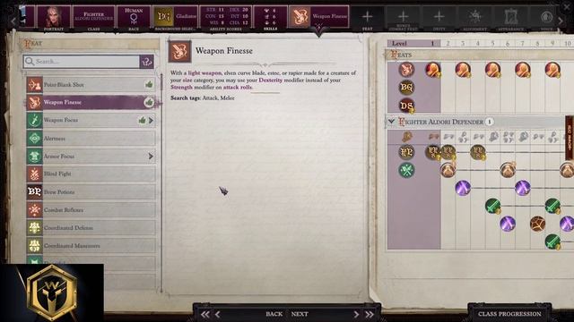 Pathfinder: WotR - Aldori Defender Fighter Starting Build - Beginner's Guide [2021] [1080p HD] [PC]