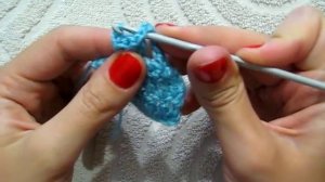 Попкорн (кулёчек, шишечка) из 5 столбиков с 1 накидом