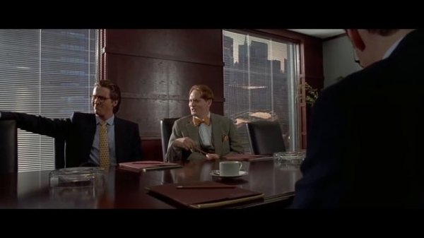 Patrick Bateman being himself for about 10 minutes