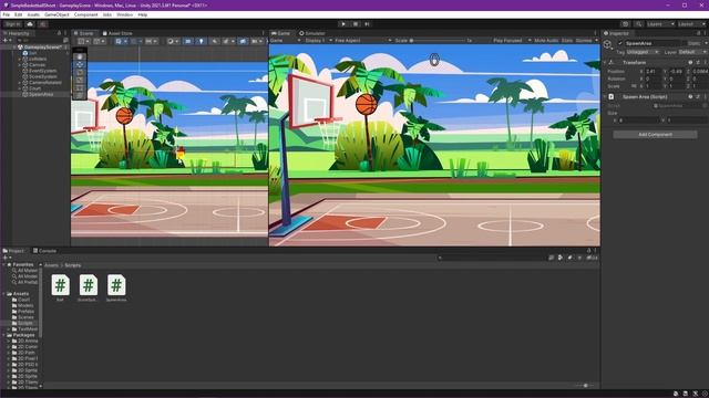 Part 13: Random Spawn Area + Unity Event Parameter [Basketball Shooting Game for Android Unity 2D] смотреть онлайн