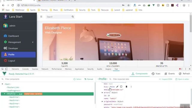 Update Profile Picture Instantly After Uploading in Laravel and Vuejs смотреть онлайн