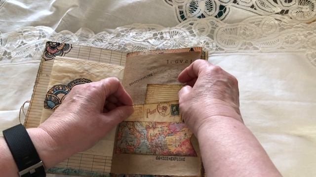 (Sold) Travel Journal - #junkjournal #scrapbooking #travel #folio