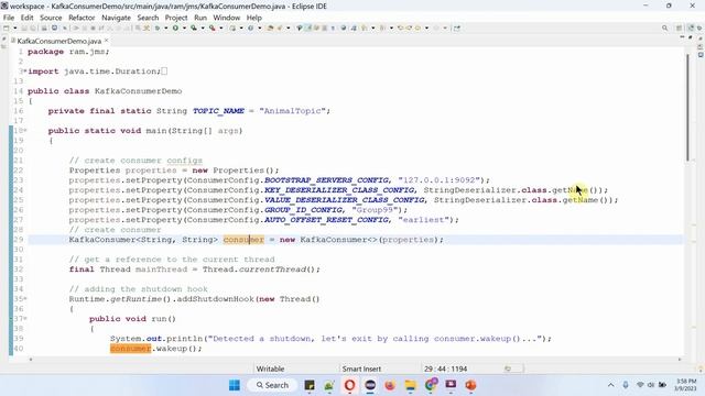 Consumer Group In Kafka With 2 Partitions And 2 Consumers | Java Kafka Consumer Code | Apache Kafka