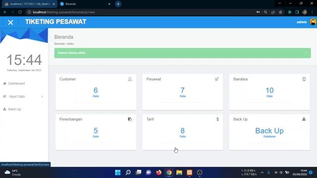 SISTEM INFORMASI PENJUALAN TIKET PESAWAT (CODEIGNITER) - Free Source Code смотреть онлайн