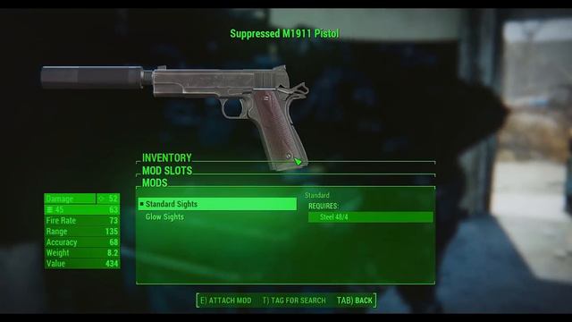 Fallout 4 Mods: Colt M1911 A1 смотреть онлайн