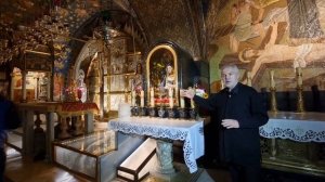 Голгофа, место казни распятием Иисуса Христа, Храм Гроба Господня, Иерусалим.