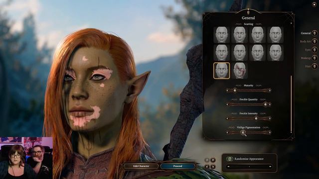 making a pretty elf lady druid in Baldur's Gate 3 смотреть онлайн