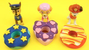 Щенячий патруль, лепим из пластилина пончики для щенков