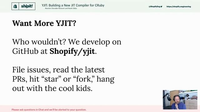 Shipit! Presents YJIT: Building a New JIT Compiler for CRuby | Shopify Engineering смотреть онлайн