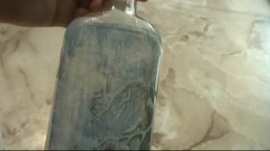 Обратный декупаж бутылочки. Простой МК