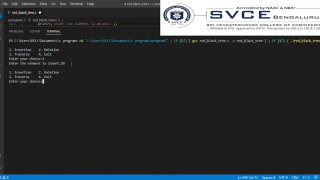 Operations of Red Black tree using c language смотреть онлайн