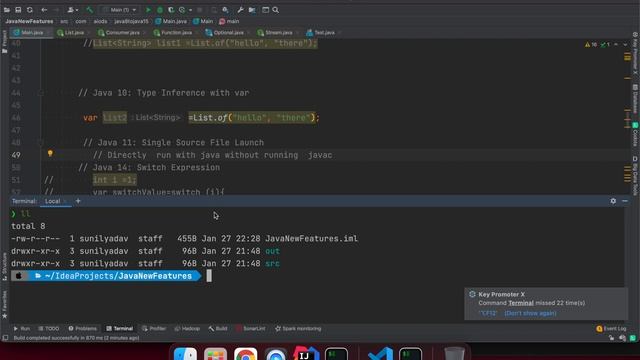 Java 8 to Java 15 New Features смотреть онлайн