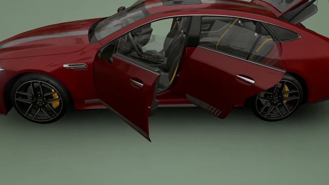 Rent the Mercedes-Benz AMG GT 63 S 4-Door Coupe 4Matic+ car in Rome Video Car 3D смотреть онлайн