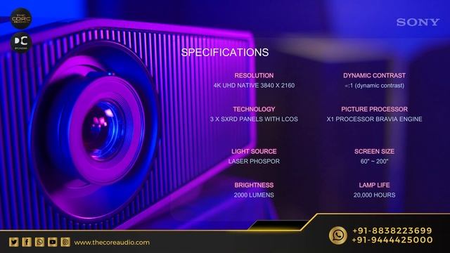 SONY VPL XW 5000ES STUNNING 4K PROJECTOR REVIEW IN TAMIL #sony #hometheaterprojector #hometheater