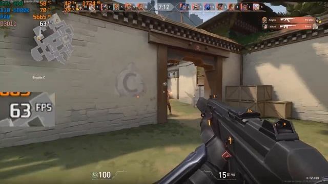 Valorant GTX 960 2GB | AMD A10 6800k 900p смотреть онлайн