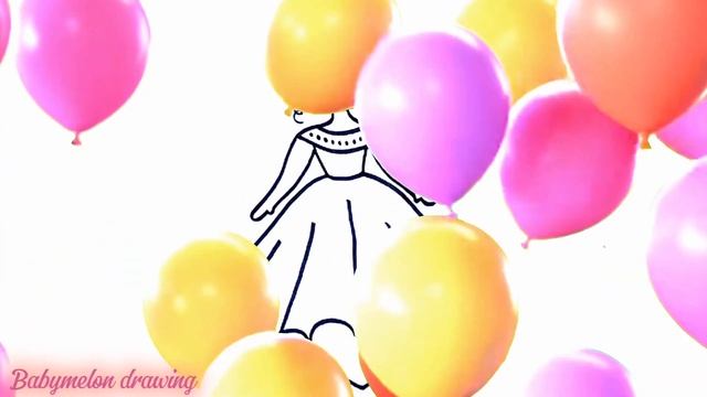 Princess drawing and colouring for kids||How to draw a princess||kids art hub смотреть онлайн