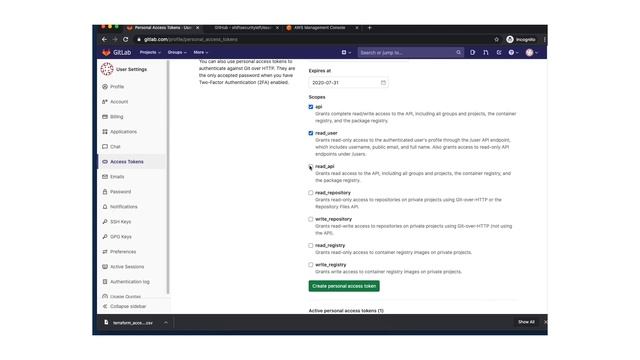 Infrapipe - Gitlab Personal Access Token смотреть онлайн