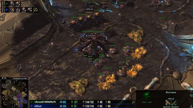 MiNiMaTh vs Violet (ZvZ) - Starcraft 2: Legacy of the Void Replays #046 [Deutsch | German] смотреть онлайн