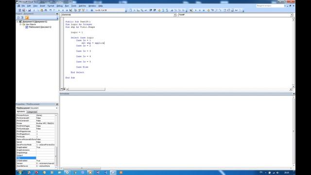VISIO+VBA |#17 Select Case смотреть онлайн